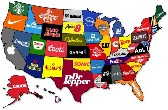 Most popular US brands