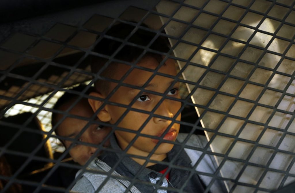 Caged immigrant children